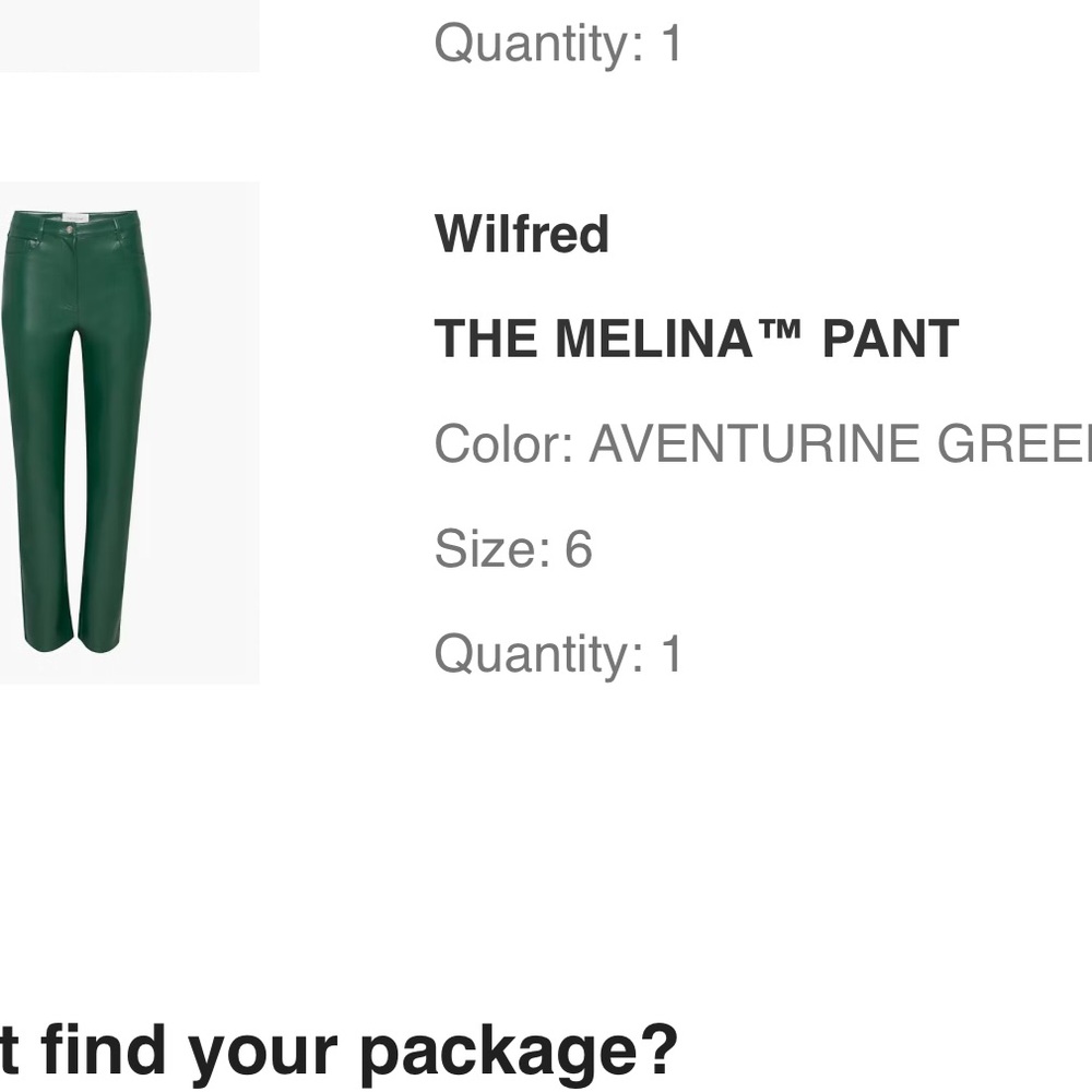 Wilfred The Melina Pant - Green